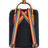 Fjällräven Black-Rainbow Pattern Kånken Rainbow Mini