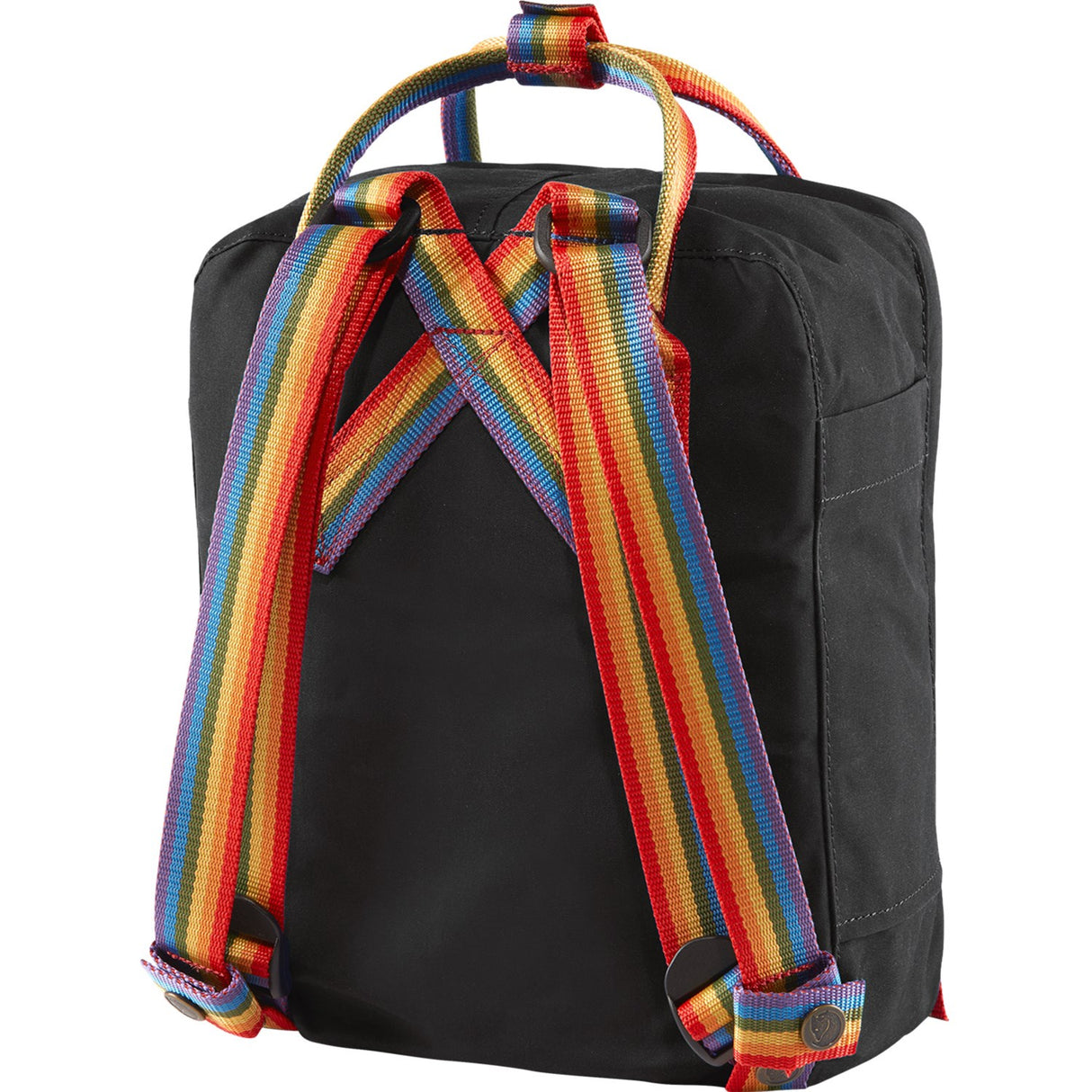Fjällräven Black-Rainbow Pattern Kånken Rainbow Mini