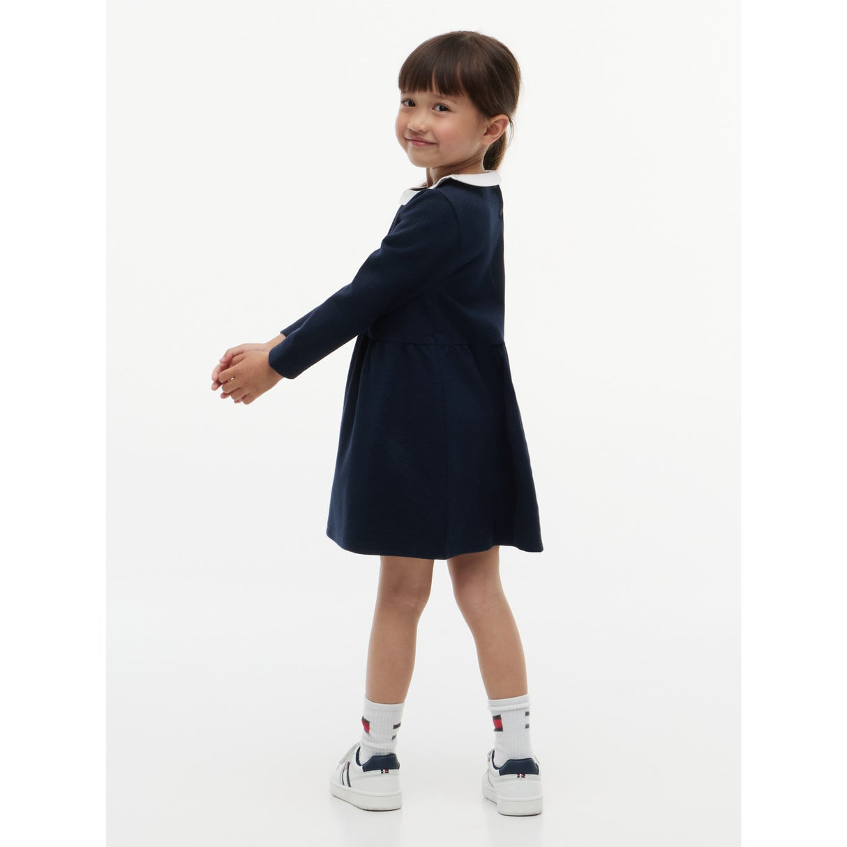 Tommy Hilfiger Dark Blue-Blue Lg Fit And Flare Dress