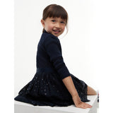 Tommy Hilfiger Dark Blue-Blue Lg Tulle Dress