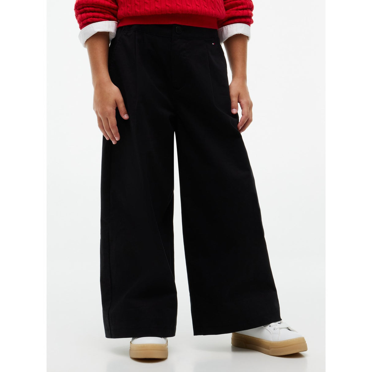 Tommy Hilfiger Black-Black Wide Leg Pants
