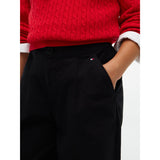 Tommy Hilfiger Black-Black Wide Leg Pants