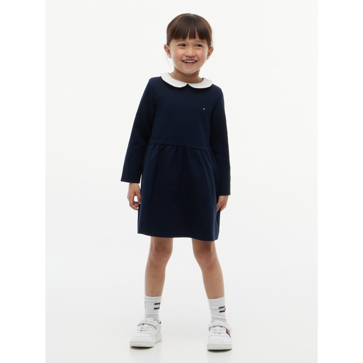 Tommy Hilfiger Dark Blue-Blue Lg Fit And Flare Dress
