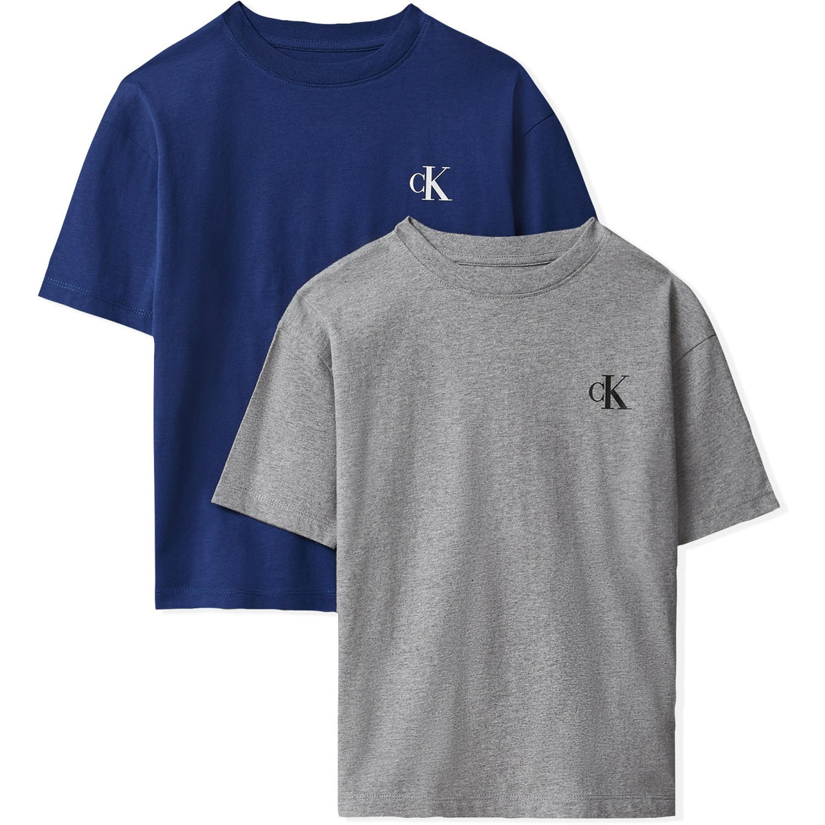 Calvin Klein Gryhtr / Estateblue-Blue 2-Pack Monogram T-Shirt Ss