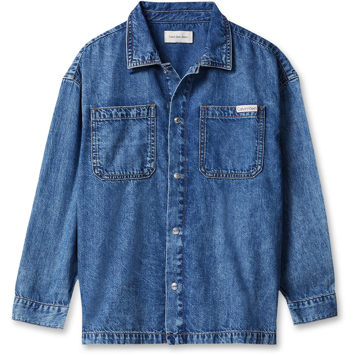 Calvin Klein Beckford-Blue Ck Lt Wt Denim Shirt