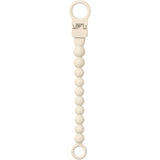 Bibs Ivory Pacifier Clip Beaded
