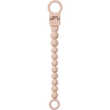 Bibs Blush Pacifier Clip Beaded