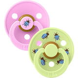 Bibs Ballet / Matcha Studio Colour Pacifier Beetle Mix 2 Pack Latex Round