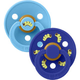 Bibs Breeze / Sonic Studio Colour Pacifier Caterpillar Mix 2 Pack Latex Round