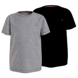 Tommy Hilfiger Medium Grey Ht/Black 2-Pack Tee Ss