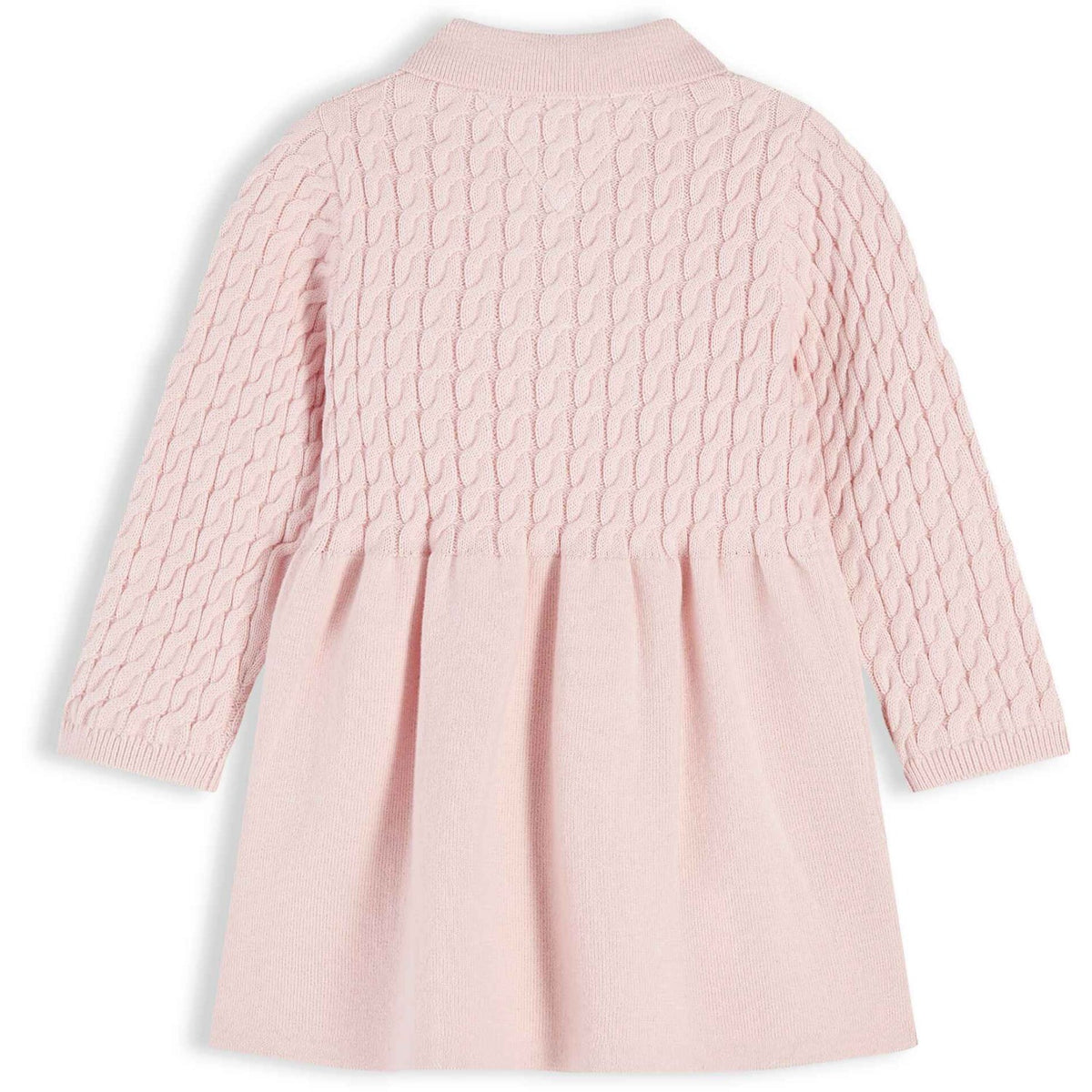 Tommy Hilfiger Whimsy Pink-Pink Sweater Cable Dress Ls