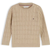 Tommy Hilfiger Gentle Gold Heather-Beige Cable Sweater