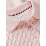 Tommy Hilfiger Whimsy Pink-Pink Sweater Cable Dress Ls