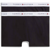 Tommy Hilfiger Black / Black-Orange 2-Pack Cotton Trunk