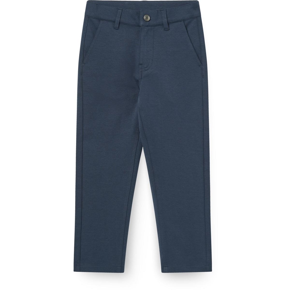COPENHAGEN COLORS Navy Twill Pants With Pockets And Adj. Waist
