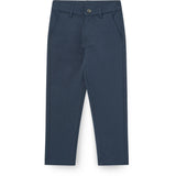 COPENHAGEN COLORS Navy Twill Pants With Pockets And Adj. Waist