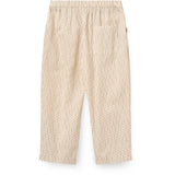 COPENHAGEN COLORS Sand Flower Print Aop Twill Pants W. Adjustable Waist