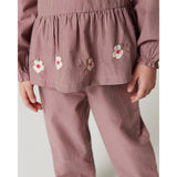 COPENHAGEN COLORS Winter Rose Check Comb. Checkered Pants W. Side Pockets