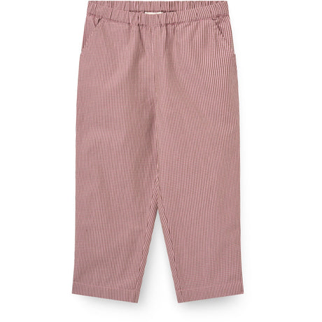 COPENHAGEN COLORS Winter Rose Check Comb. Checkered Pants W. Side Pockets