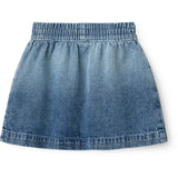 COPENHAGEN COLORS Block Spray Denim Skirt W. Block Spray