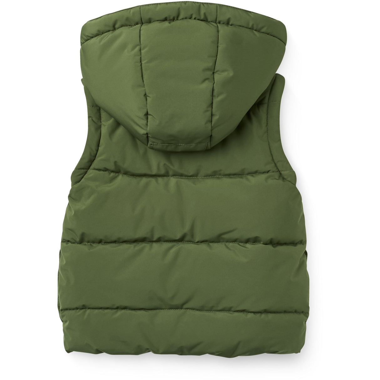 COPENHAGEN COLORS Dk. Green 2 In 1 Puffer Jacket W. Removable Sleeves