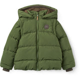 COPENHAGEN COLORS Dk. Green 2 In 1 Puffer Jacket W. Removable Sleeves