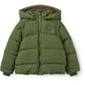 COPENHAGEN COLORS Dk. Green 2 In 1 Puffer Jacket W. Removable Sleeves