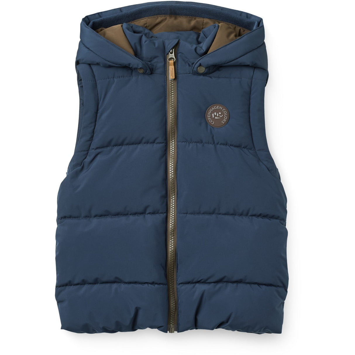 COPENHAGEN COLORS Navy 2 In 1 Puffer Jacket W. Removable Sleeves