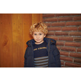 COPENHAGEN COLORS Navy 2 In 1 Puffer Jacket W. Removable Sleeves
