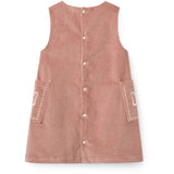 COPENHAGEN COLORS Winter Rose Corduroy Dress W. Embroidery