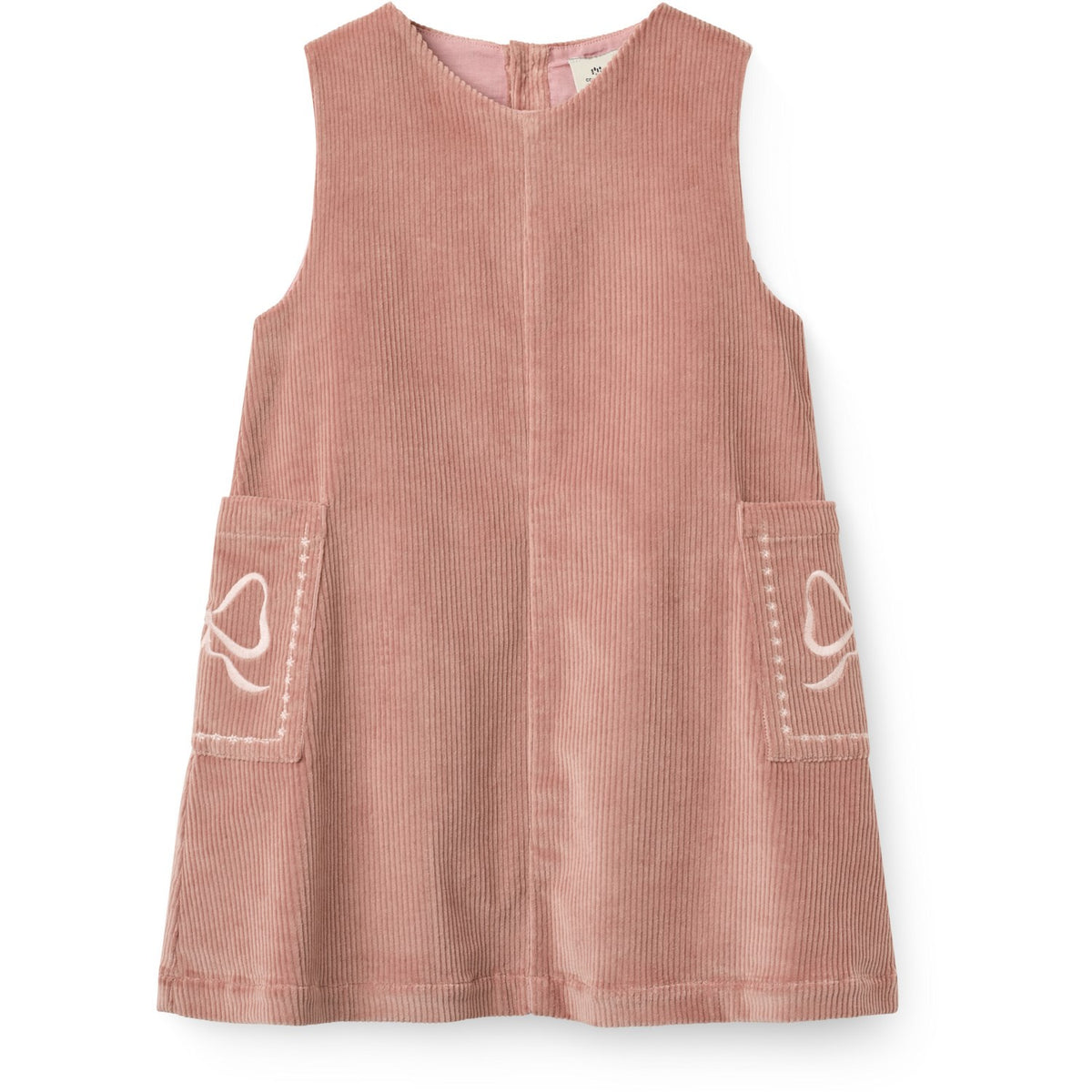 COPENHAGEN COLORS Winter Rose Corduroy Dress W. Embroidery