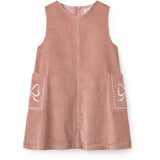 COPENHAGEN COLORS Winter Rose Corduroy Dress W. Embroidery