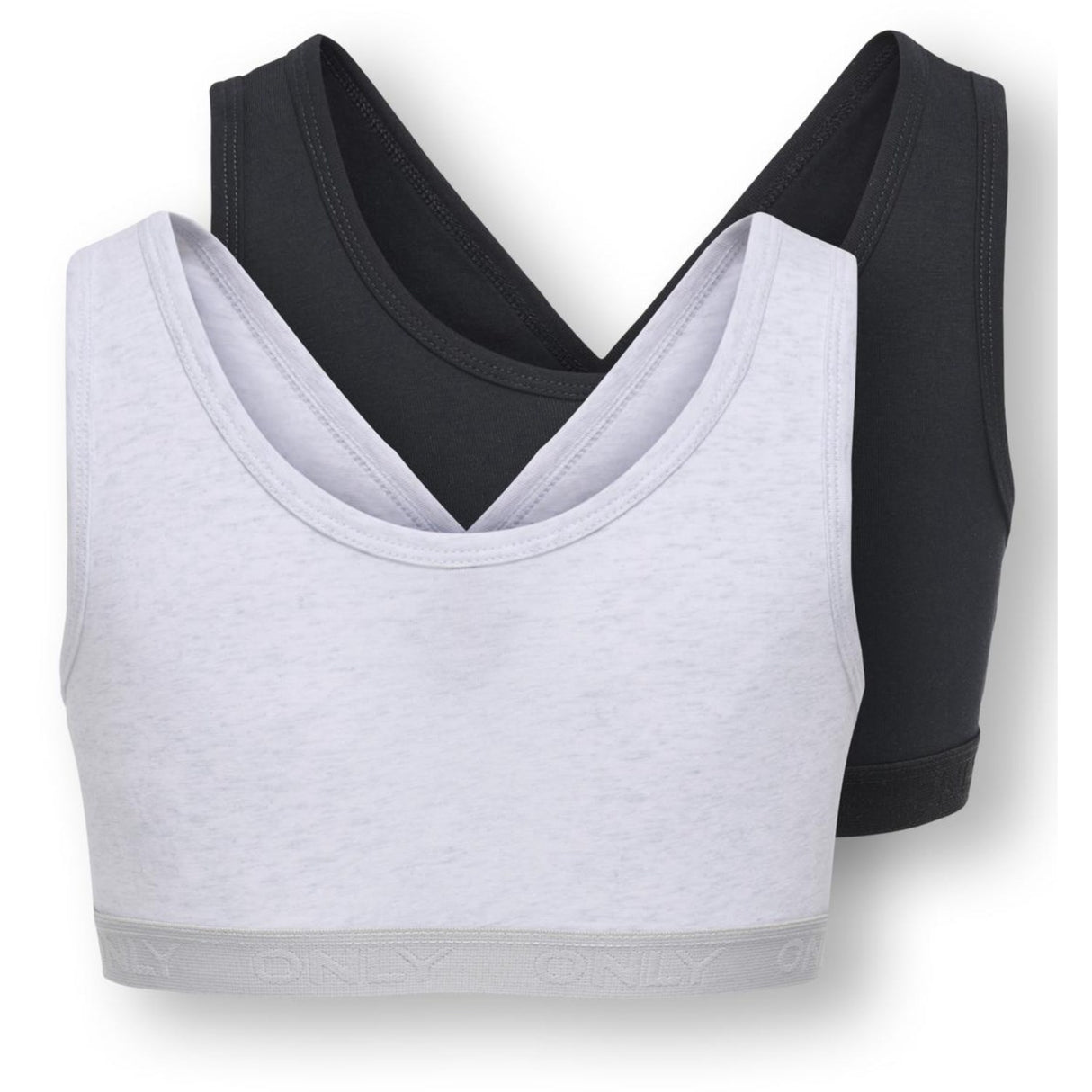 kids ONLY Super Light Grey Melange Koglola 2-P Reversible Logo Top Acc Noos
