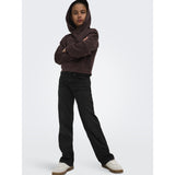 kids ONLY Washed Black Kogjuicy-Wauw Hw Wide Dnm Gua006 Noos