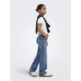 kids ONLY Medium Blue Denim Kogjuicy-Wauw Hw Wide Dnm Gua113 Noos