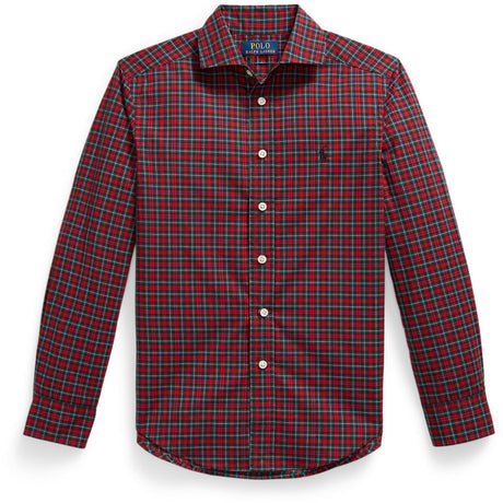 Polo Ralph Lauren #B7457 Red Green Multi Sport Shirt
