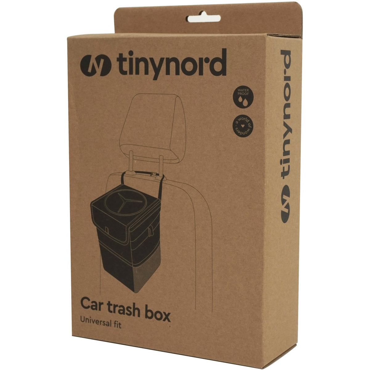 Tinynord Black Car Trash Box