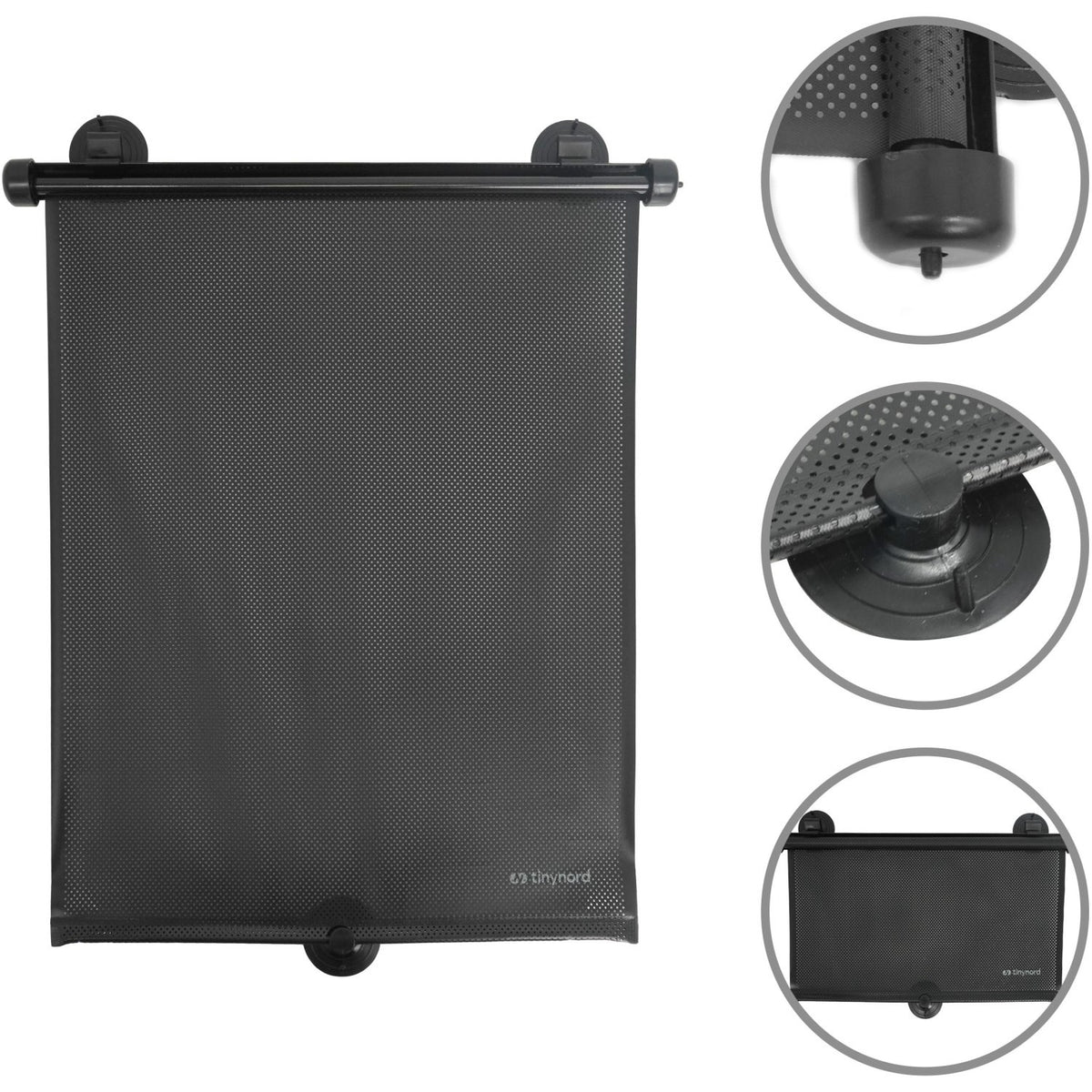 Tinynord Black Car Window Rollershade