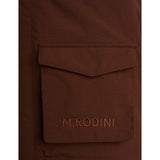 Mini Rodini Brown Padded Nylon Parka With Faux Fur Collar