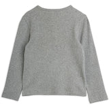 Mini Rodini Grey Melange Rabbit Application Ls Top