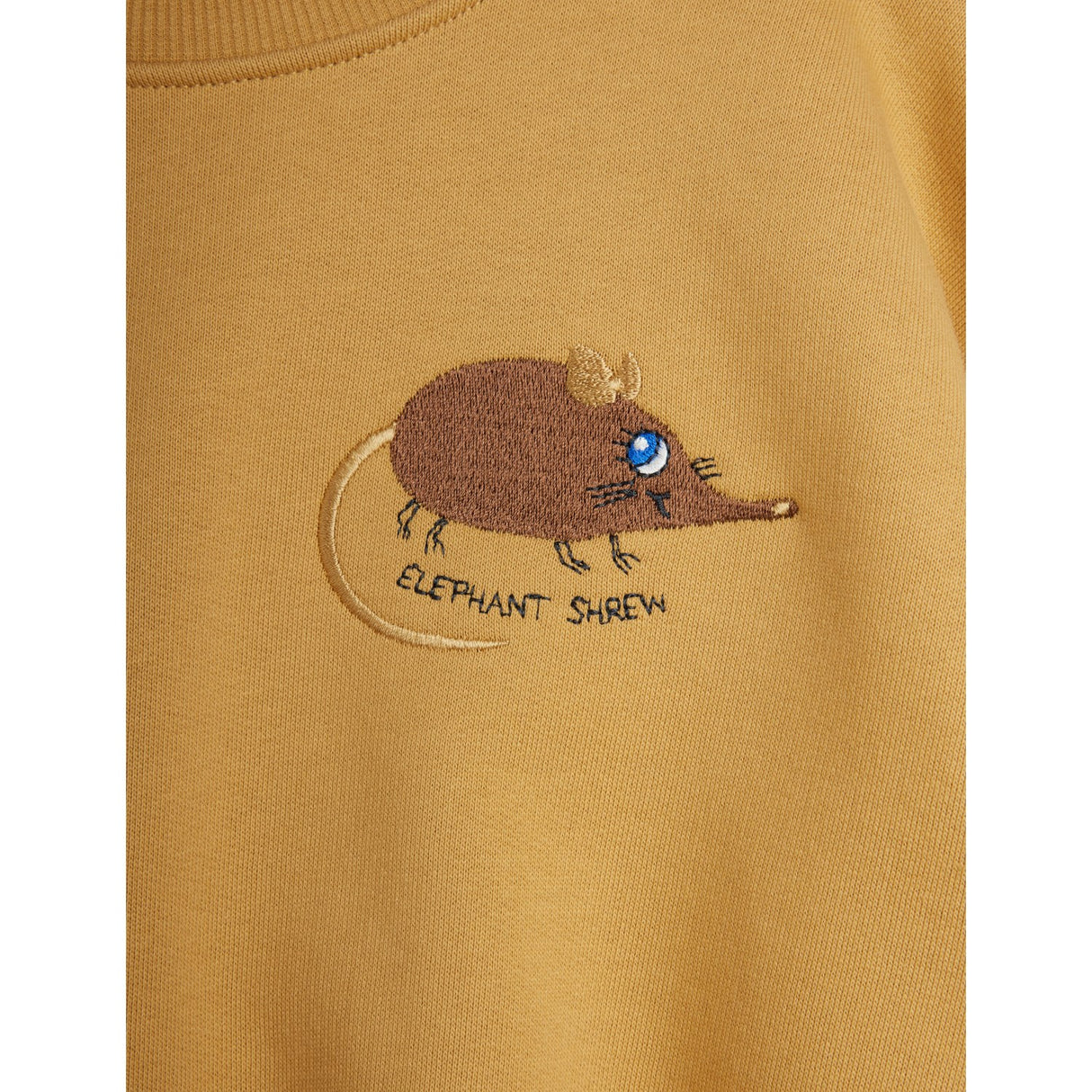 Mini Rodini Beige Elephant Shrew Emb Sweatshirt