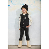 Mini Rodini Black Penguin Patch Microfleece Trousers