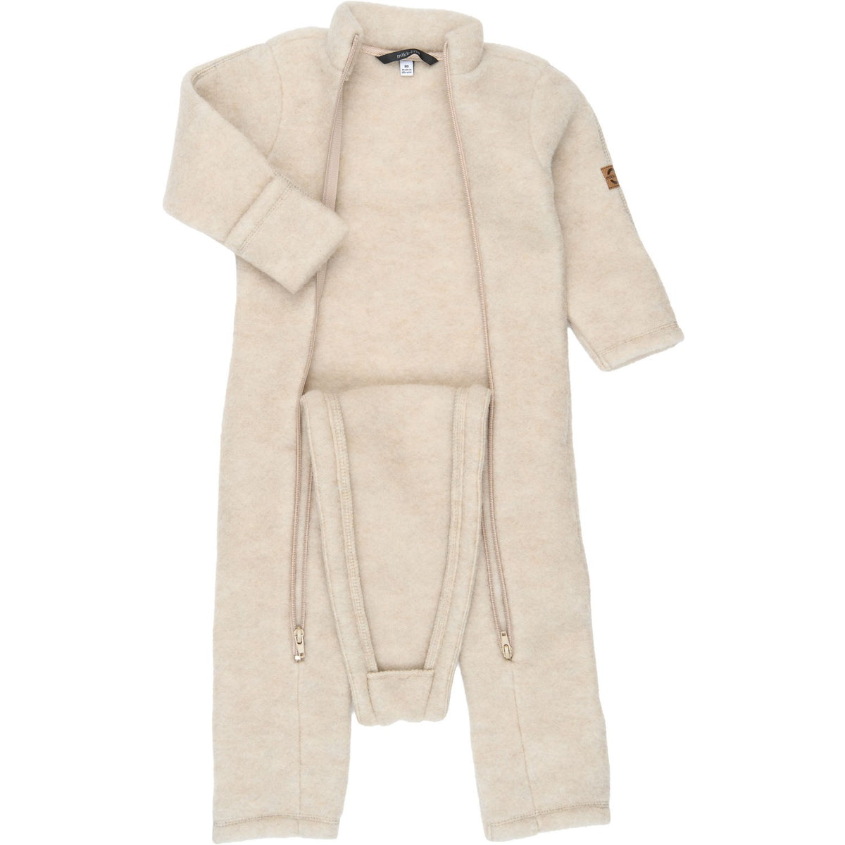 Mikk-Line Melange Offwhite Wool Suit