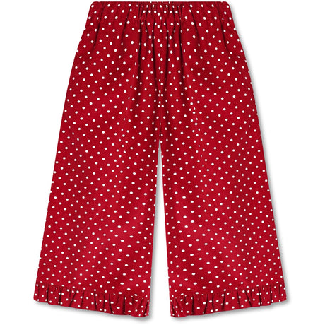 Fliink Red Bud Dot Dolly Dot Ruffle Pants