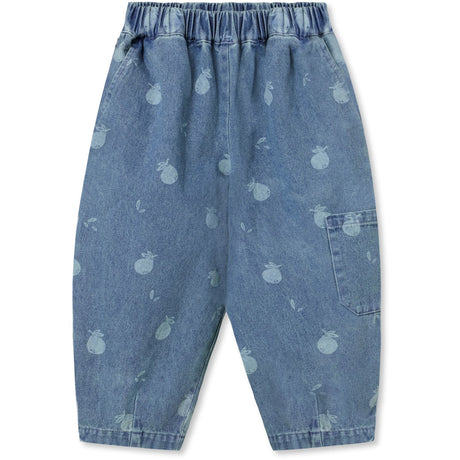 Fliink Medium Blue Aop Don Denim Duna Cargo Pants