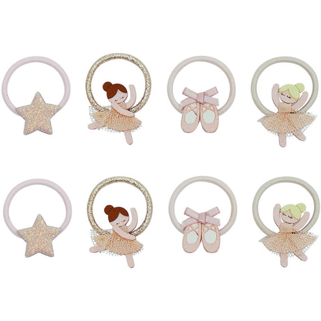 Mimi & Lula 8 Hårelastikker - Mini Ballerina