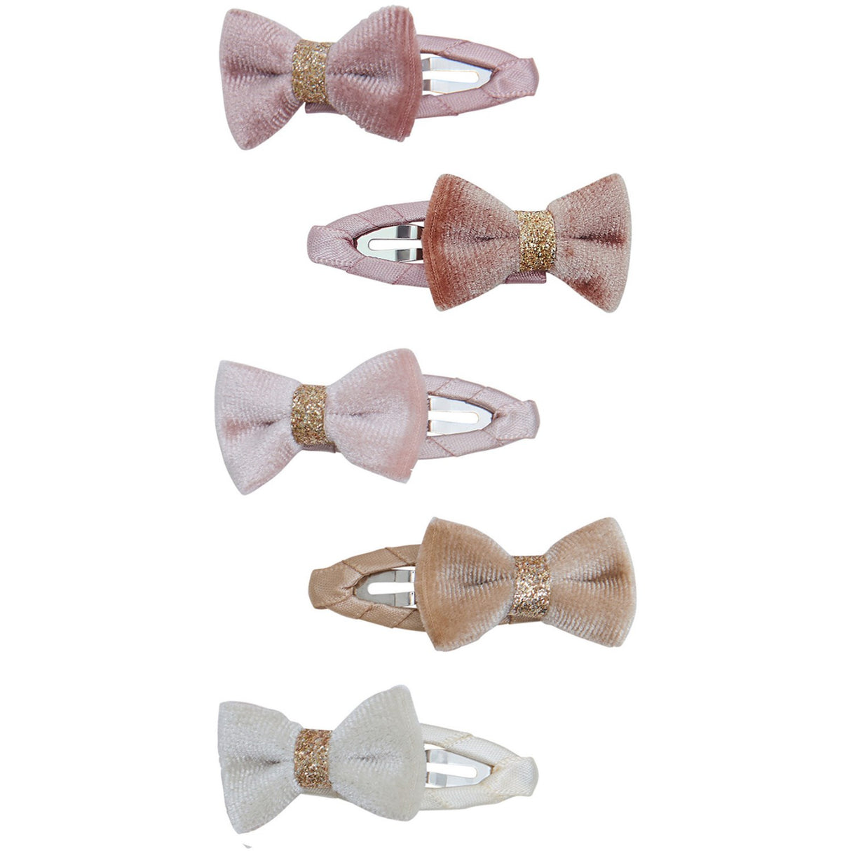 Mimi & Lula 5 Hair Clips - Mini Velvet Tinkerbell