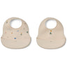 LIEWOOD Flying / Sandy Ember Printed Bib 2-pack