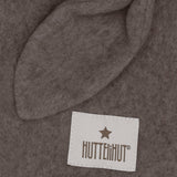 Huttelihut Brown Melange Balaclava Ears Cotton Fleece