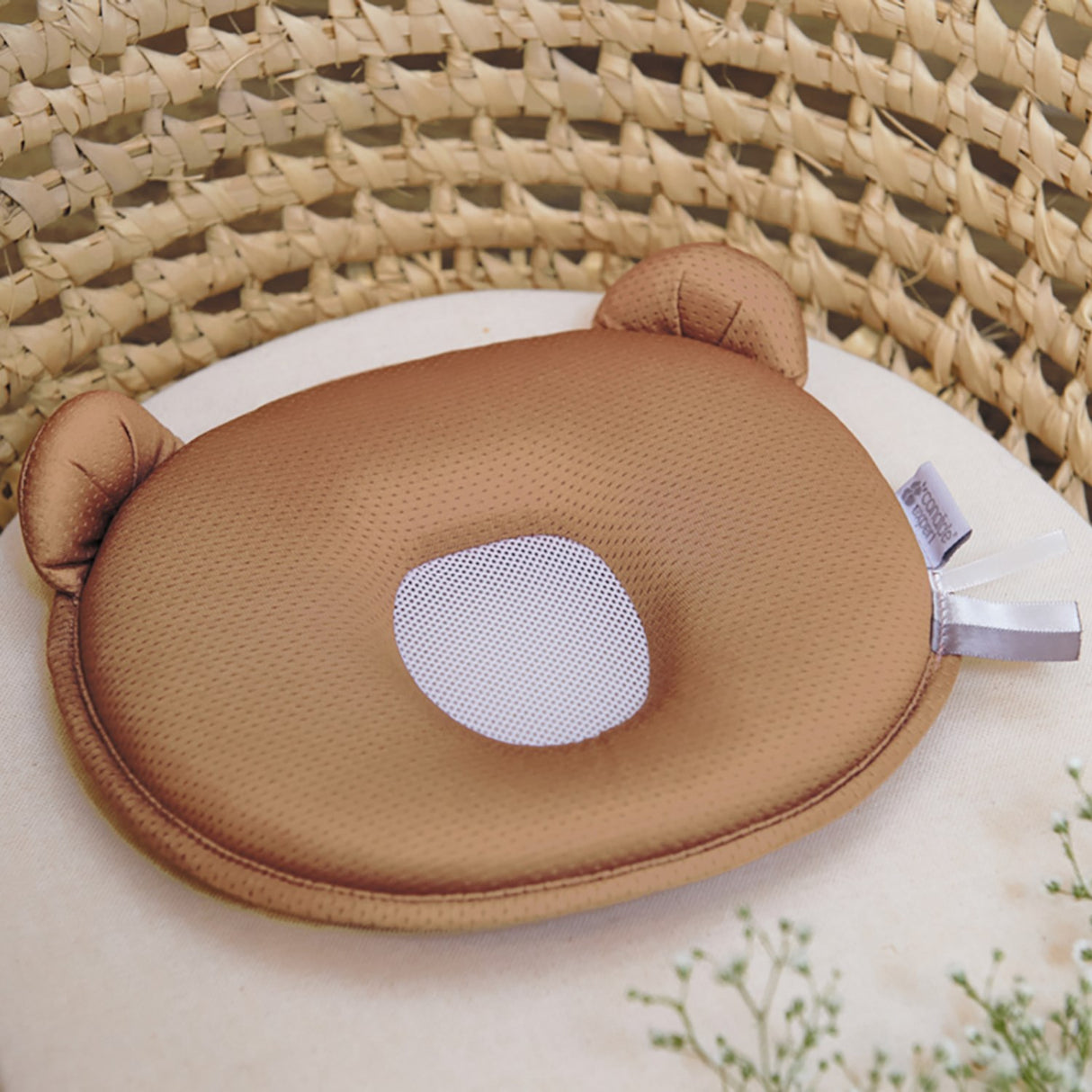 Candide Caramel Panda Baby Pillow Air